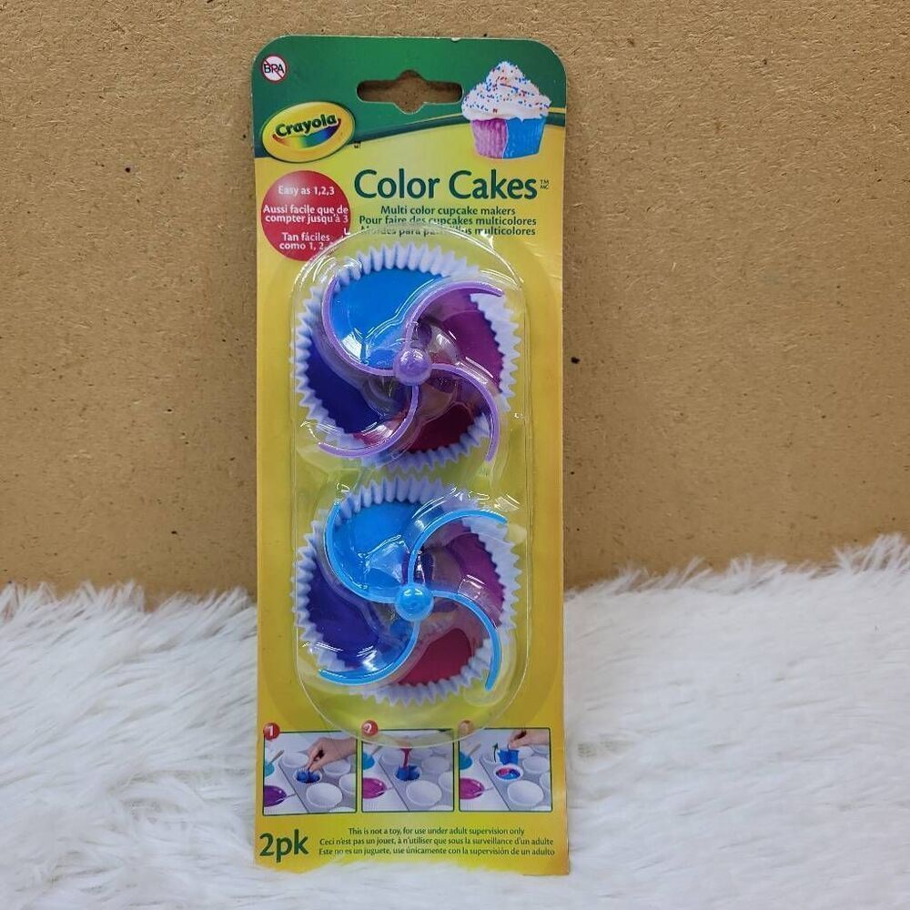 Crayola Color Cakes Cupcake Makers 2 Pack NIP